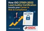 How ISO 27001:2022 Lead Auditor Certification boost your Career in Risk & Compliance.