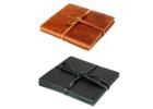Long-Lasting Leather Coaster Set for Sale