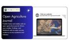 Open Agriculture Journal for Accessible, Peer-Reviewed Farming Research