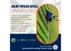 Online Popular Article Publisher in India – Publish with Impact at Agri Journal World