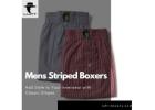 Smart Stripes: Stylish Comfort with Mens Striped Boxers