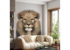 Jungle King Wall Mural – Fearless Lion in Your Home