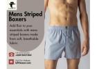 Add a Bold Touch to Comfort with Mens Striped Boxers