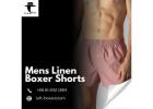 Elevate Everyday Comfort with Mens Linen Boxer Shorts