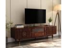 Spacious TV Cabinet for Living Room – Wooden TV Unit Design