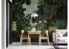 Peel & Stick Jungle Leaves Wallpaper Easy Install