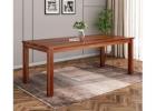 Janet 8 Seater Dining Table in Warm Honey Finish