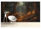 Spooky Pumpkin Halloween Wallpaper Patterns Peabody