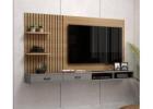 Spacious Wooden TV Cabinet & Stand – Elegant TV Unit Design