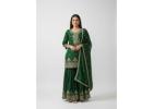 Elegant Silk Kurta Sharara with Dupatta Set - K & P Fashion