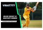 Online Cricket ID WhatsApp Number in India 2025