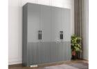 Spacious 4-Door Wardrobe for Large Family Storage Needs