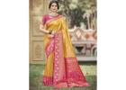 Which fabrics give sarees the most elegant drape?
