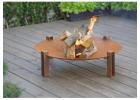 Large Steel Fire Pit for Stylish Outdoor Gatherings