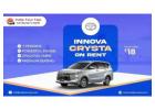 Toyota Innova Crysta on Rent in Delhi - Starts @ ₹18/km | Call Now!