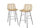 Gardeon 2-Piece Outdoor Bar Stools – Stylish Rattan Patio Set