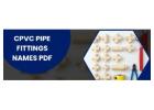CPVC Pipe Fittings Names PDF