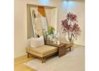 Multi Functional Pull Out Sofa Bed with Wooden Finish