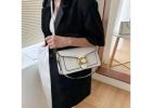 Double-Strap Small Square Crossbody Bag — Chic Underarm Purse for Women