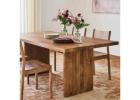 Buy Solid Acacia Wood Dining Table Online – Woodensure Furniture