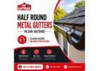 Half Round Metal Gutters in