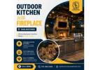 Outdoor Kitchen With Fireplace