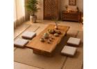 Solid Wood Tatami Table Set – Timeless Japanese Design