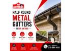 Half Round Metal Gutters in
